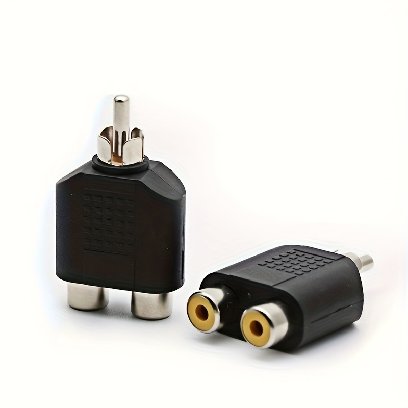 Standard phone (1/4) Plug to RCA Jack Audio Adapter
