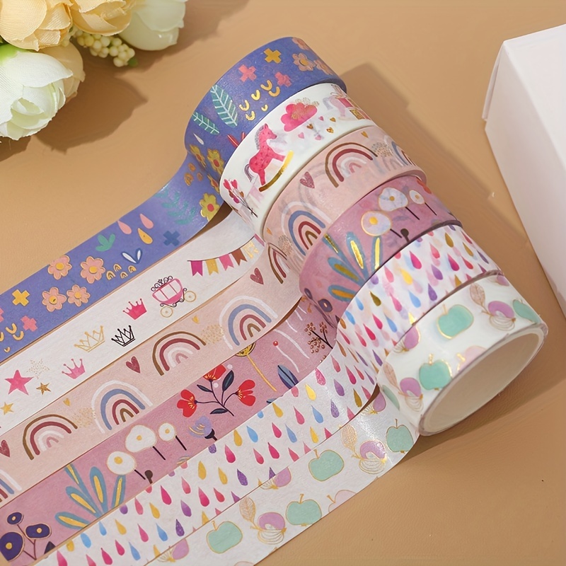 Washi Tape Set - Wide Colored Masking Tape For Kids,decorative
