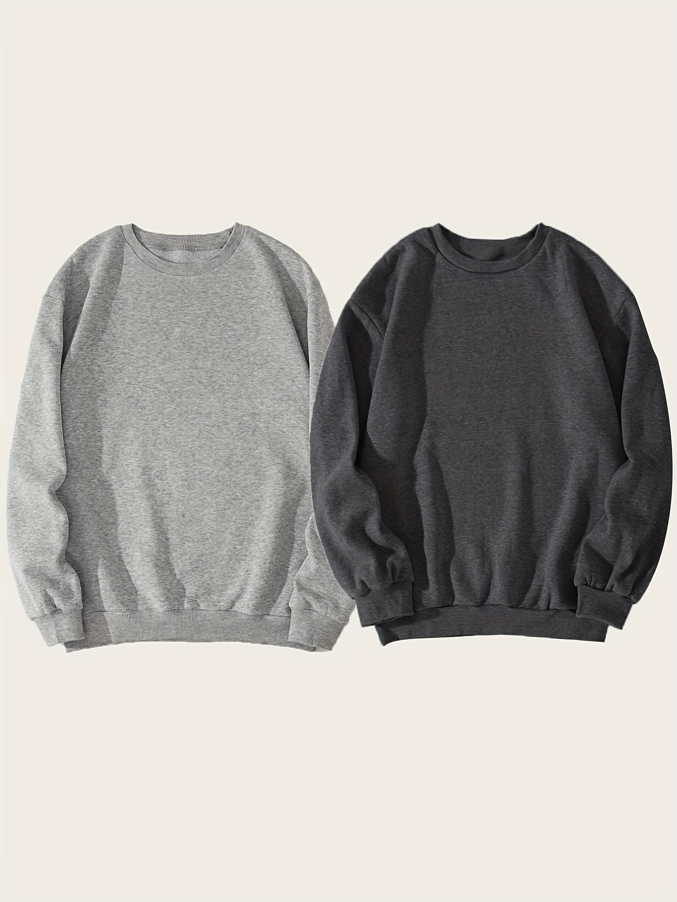 Women's Crewneck Sweater Dark Grey