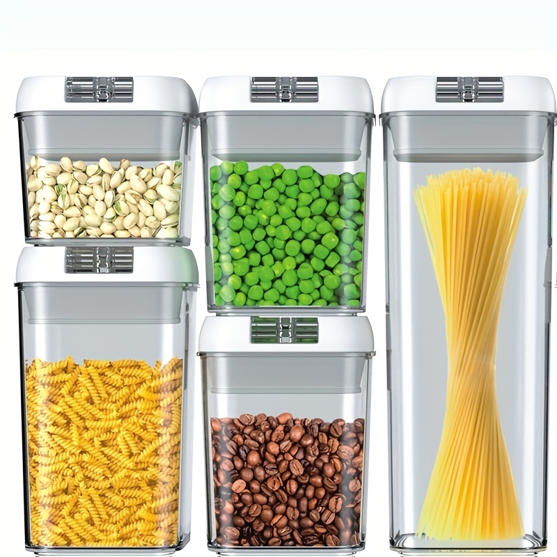7pc Cereal Containers Airtight Food Storage Dry Containers Dispenser  Kitchen