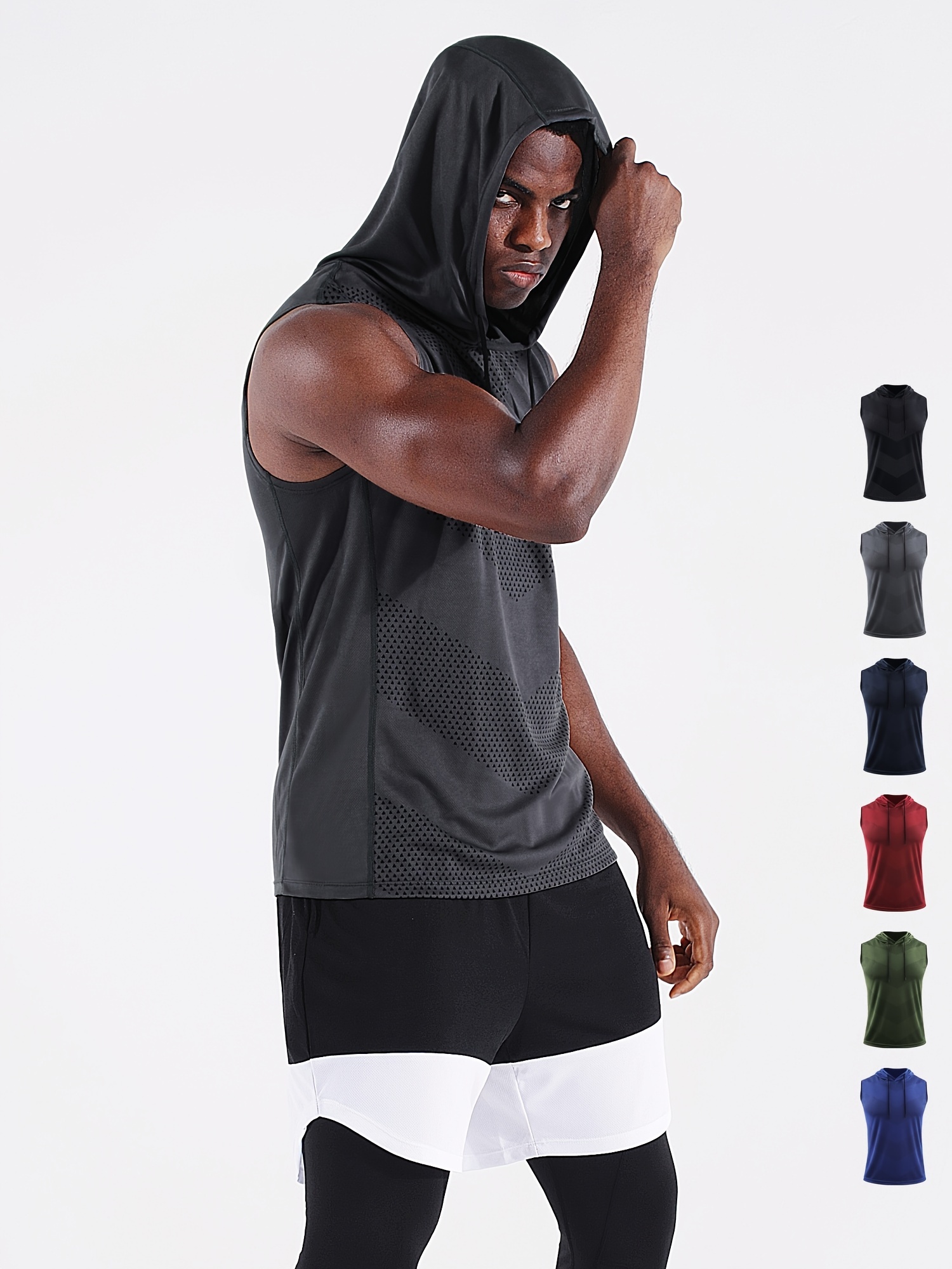 Plus Size Men's Quick Drying Fitness Tank Top Sports - Temu