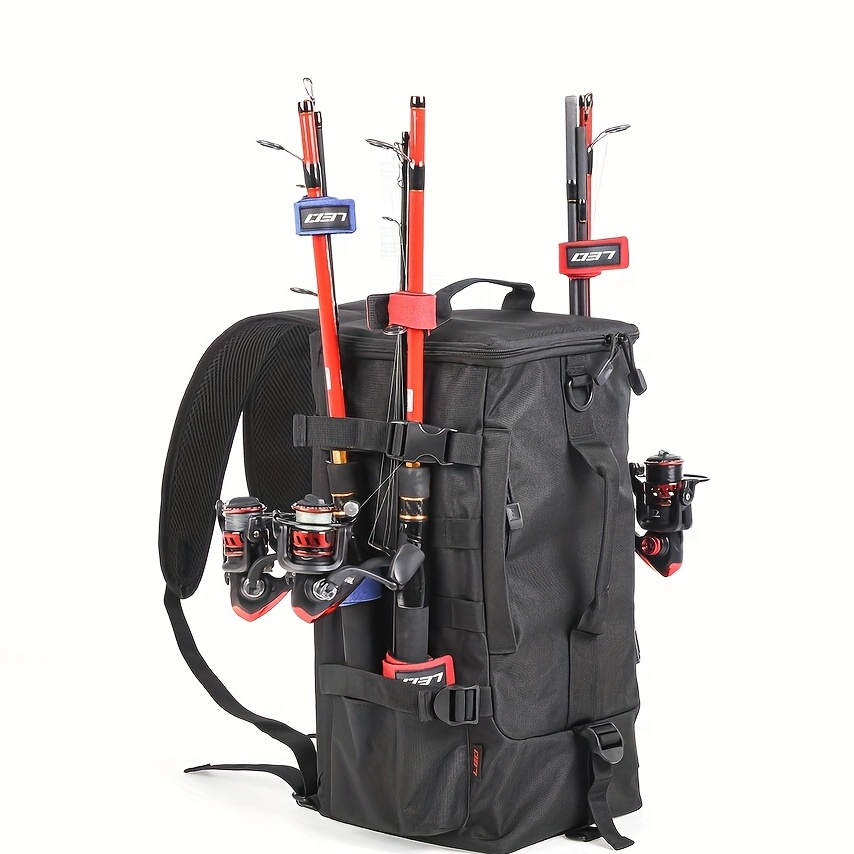 Large Capacity Bag For Fishing Rod Bag Fishing Bag Tackle Box Storage Tools  Bag Multifunctional Traveling Case fishing Equipment