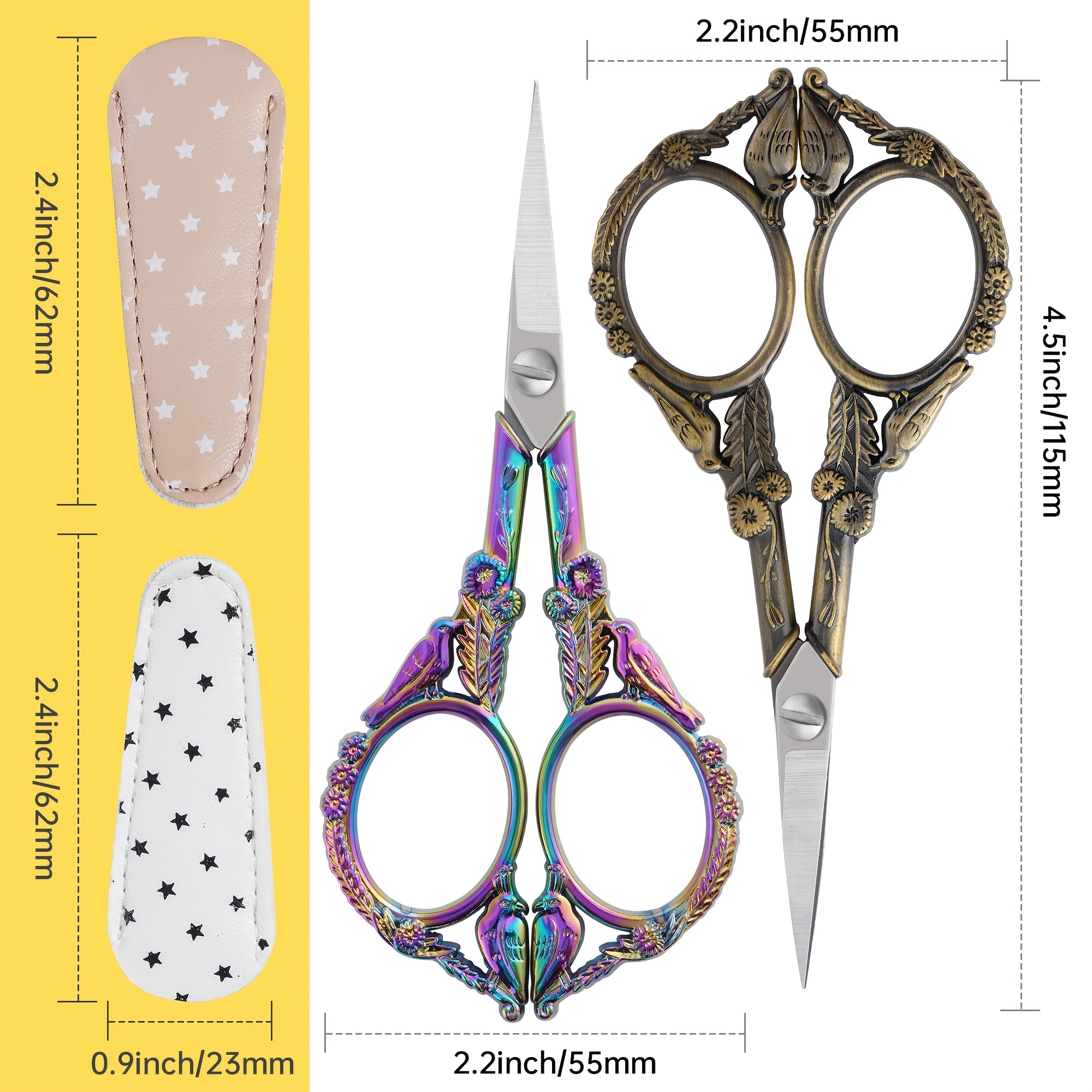 Sewing Embroidery Scissors Small Vintage Sharp Detail Shears - Temu