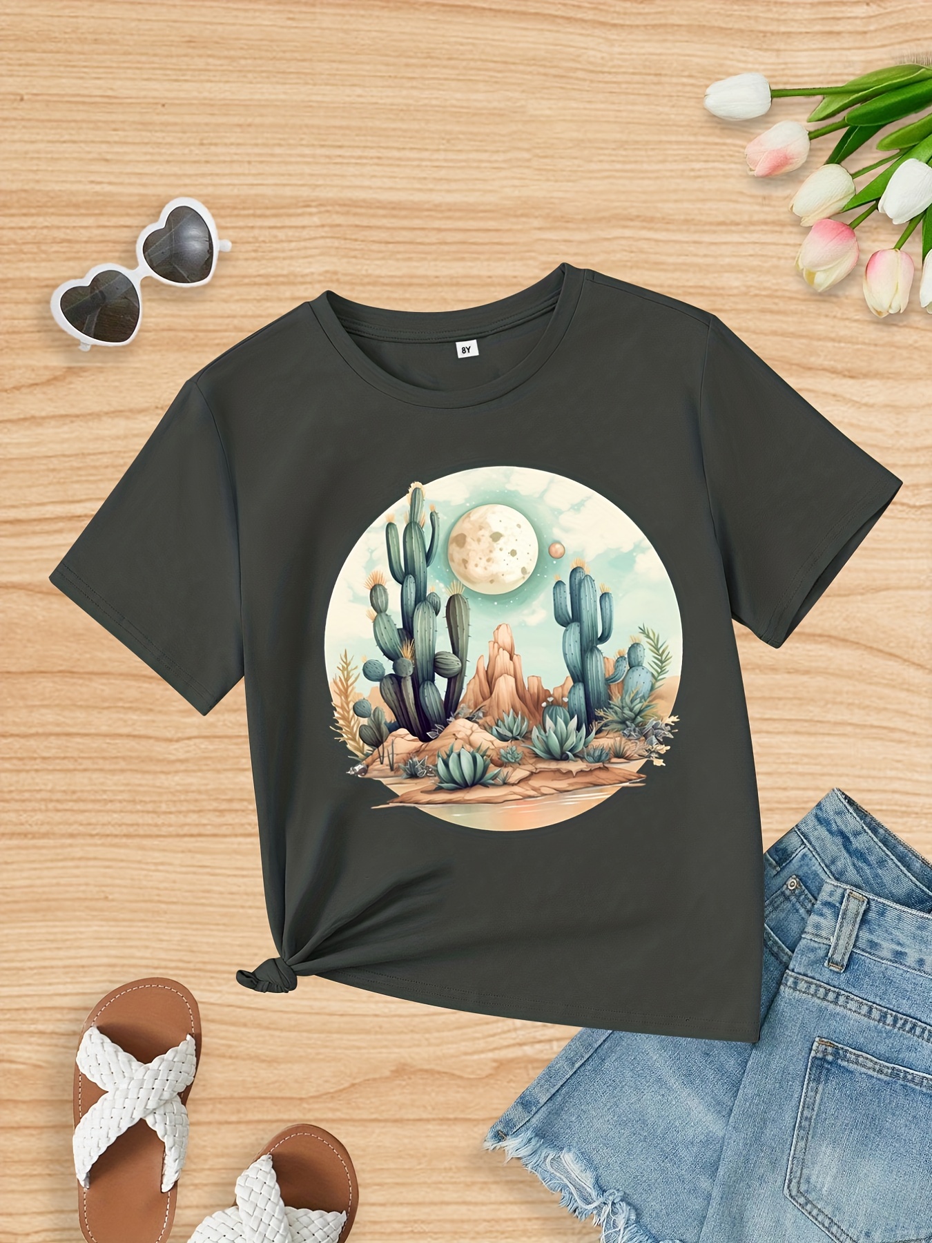 girls cactus shirt