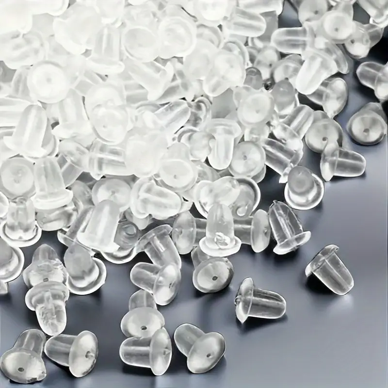 Silica Gel Earring Backs Replacements Rubber Accessories For - Temu