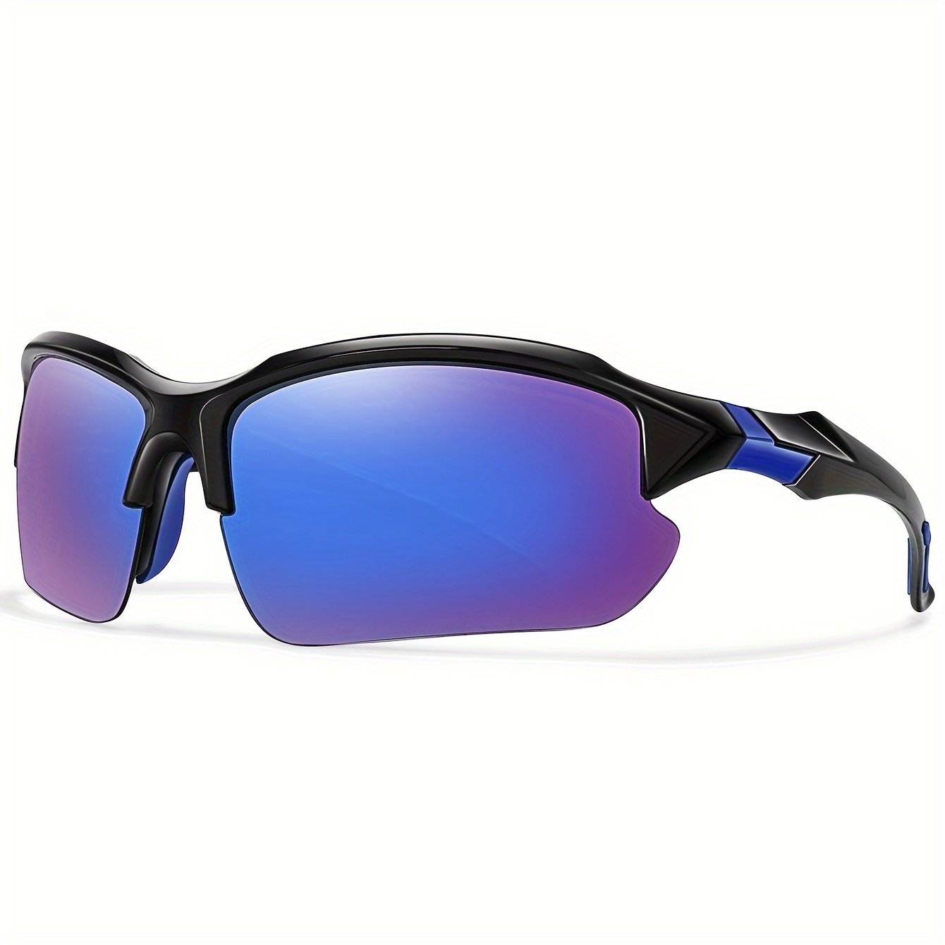 Polarized Wrap Around Sports Sunglasses for Men Driving Baseball