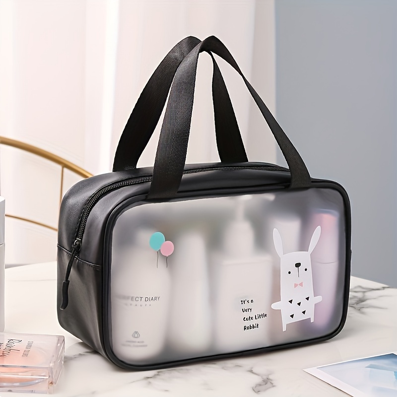Clear Makeup Bag Travel Toiletry Bag for Women Waterproof Cosmetic
