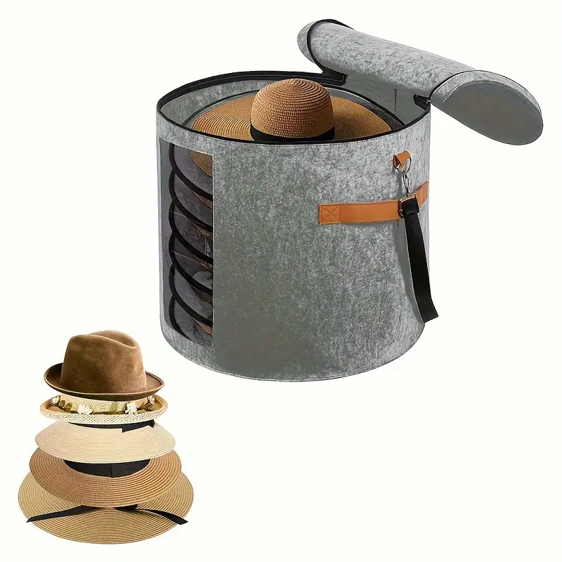 Large Hat Boxes For Wide Brim Large Hat Storage Box D X H - Temu