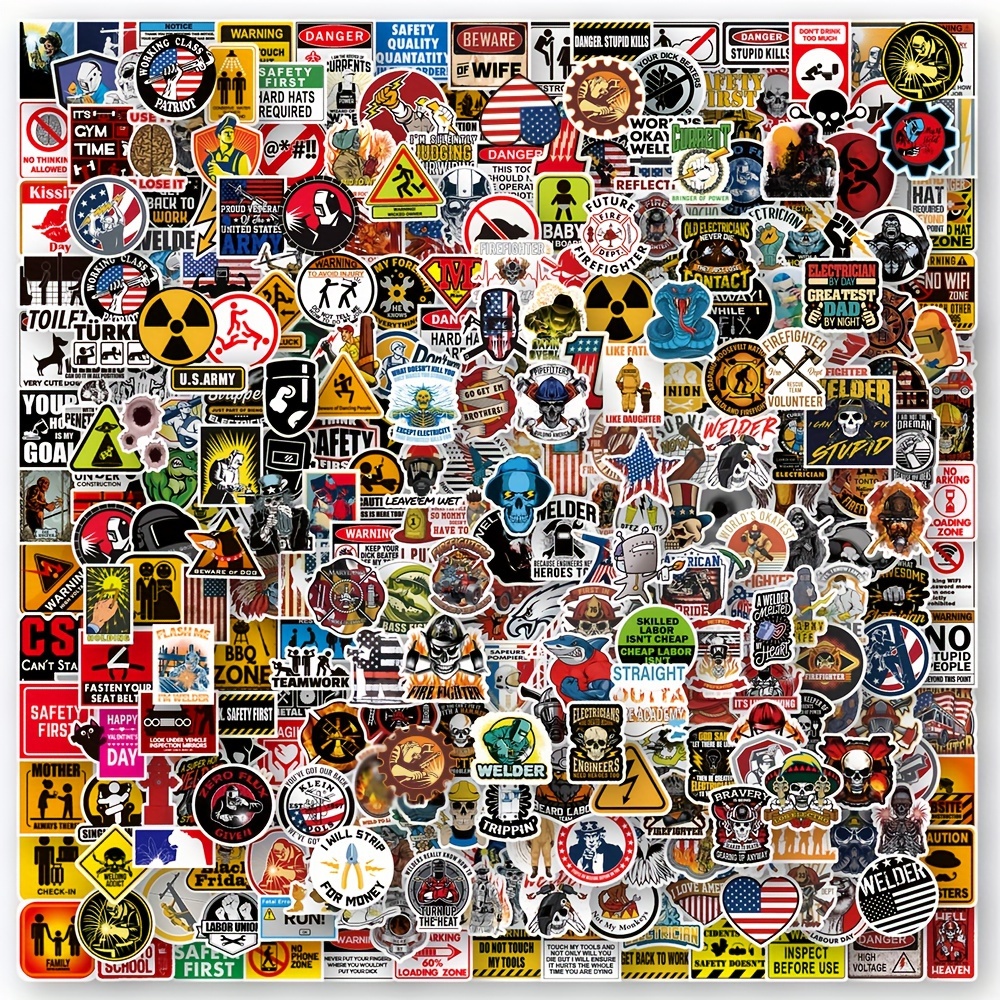 300pcs Stickers for Adults, Cool Skateboard Stickers Vinyl Waterproof Aesthetic Sticker Packs for Water Bottle, Laptop, Skateboard, Phone, Luggage