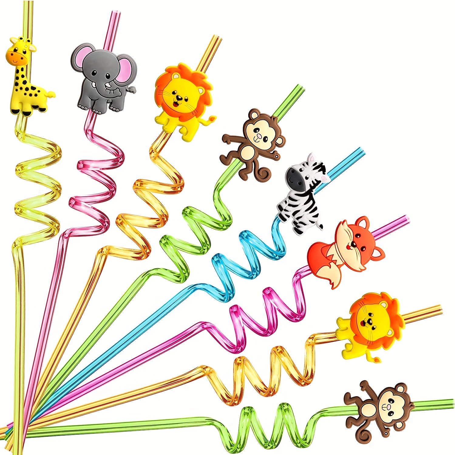 Animals Straws - Temu