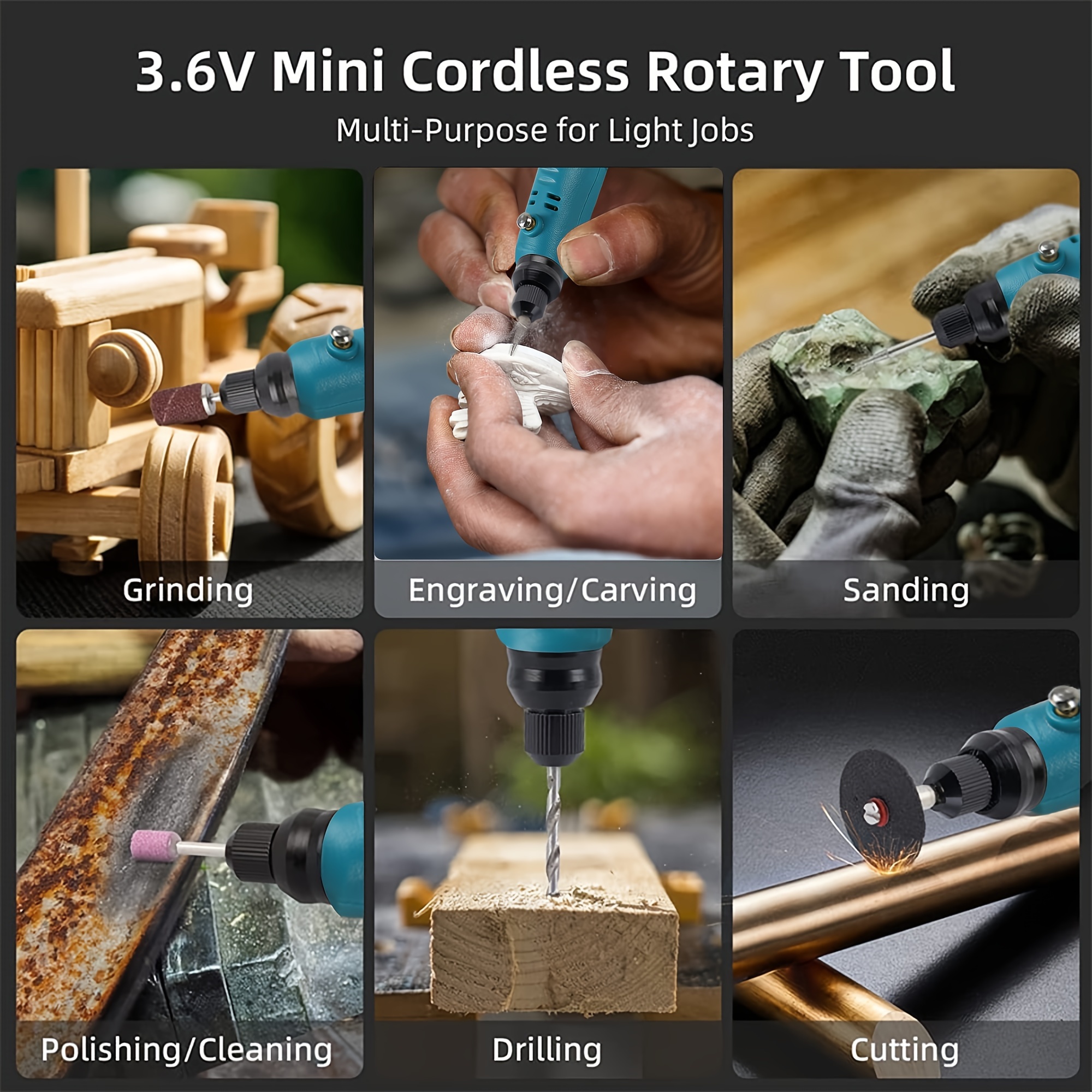 Cordless Rotary Tool Kit, Engraving Pen Tool Kit, Multi-Functional