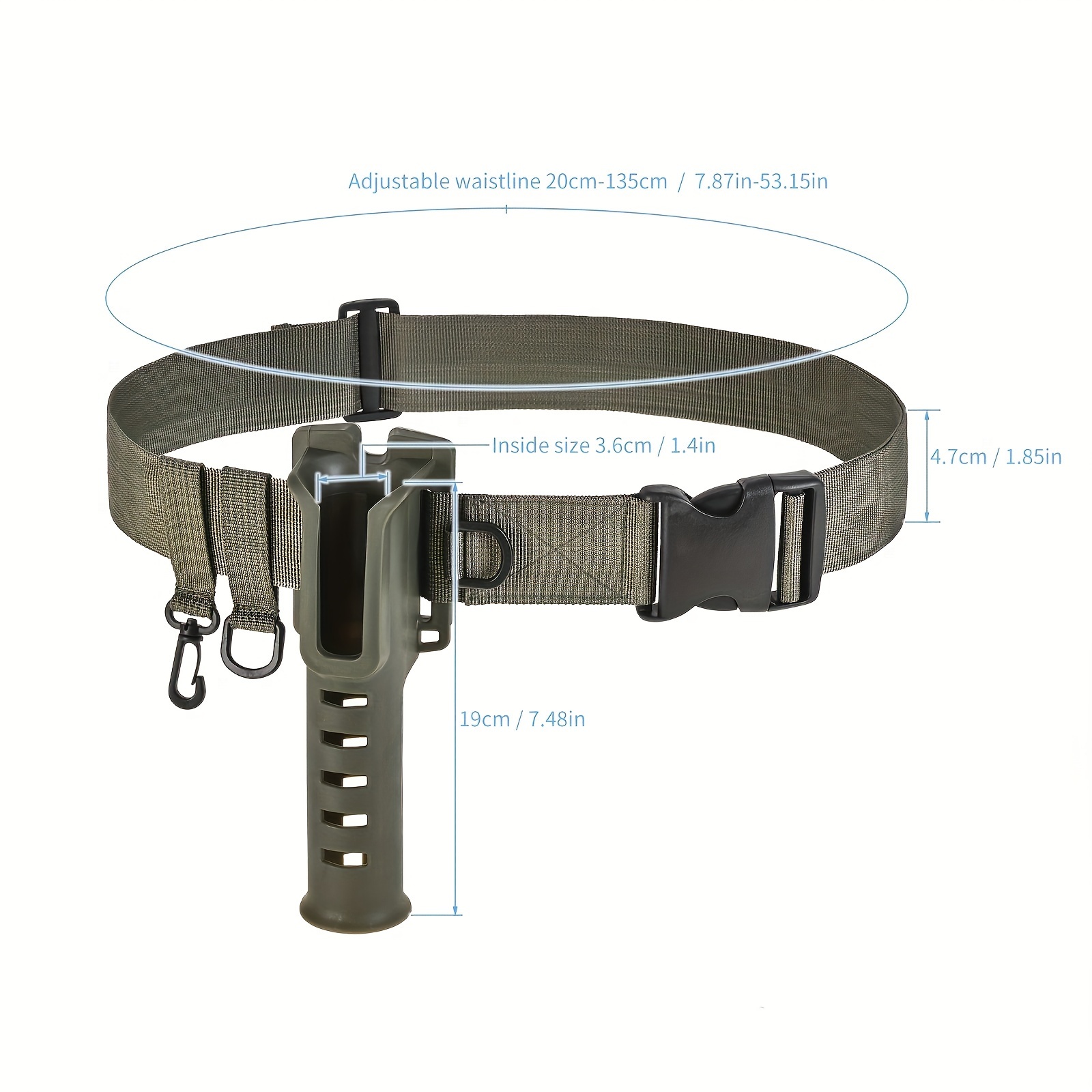 Fishing Belt Rod Stand Holder Adjustable Waist Support Belt - Temu United  Kingdom