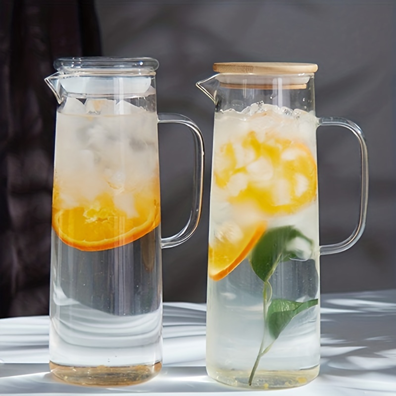 Glass Pitcher with Lid Iced Tea Pitcher Water Jug for Hot Cold Water Ice  Tea Wine Coffee Milk and Juice - China Glassware and Cafetera price