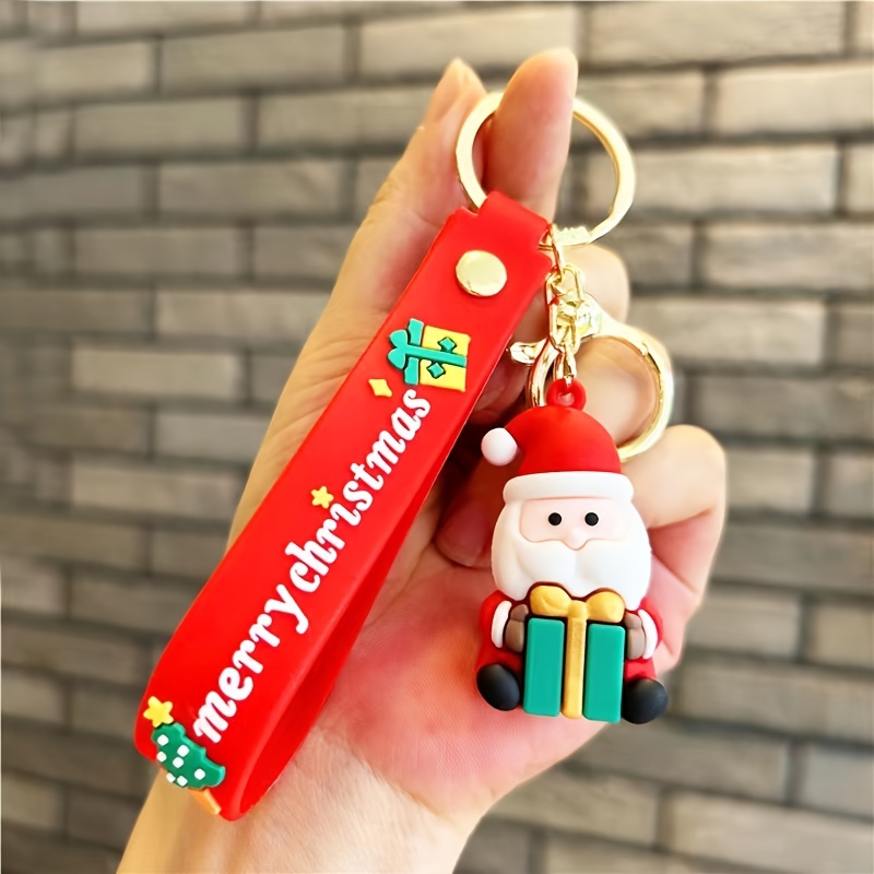 Christmas Hanging Ornament Creative Christmas Santas Key Pendant