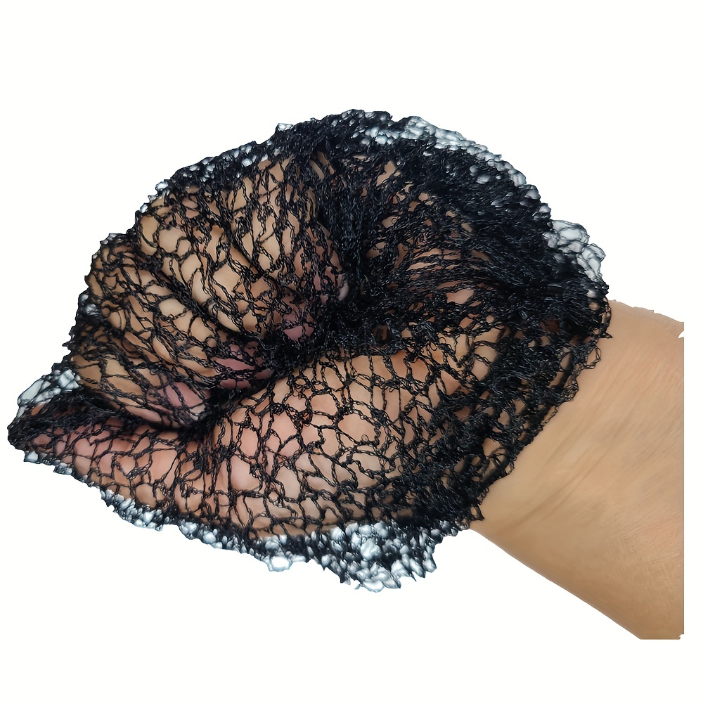 Derkoly - Haarnetze, unsichtbare elastische Kanten, Netzgewebe, Stretch,  kühles Netzgewebe, Perückenkappe, Tuch, Haarnetz, Haarnetz, Schwarz
