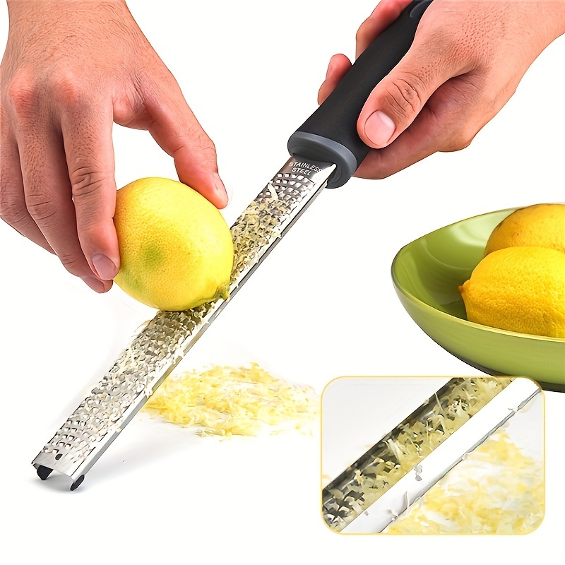 Cheese Grater & Lemon Zester with Protect Cover - Stainless Steel