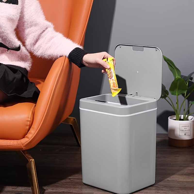 Smart Trash Can With Lid For Bedroom And Living Room Kitchen