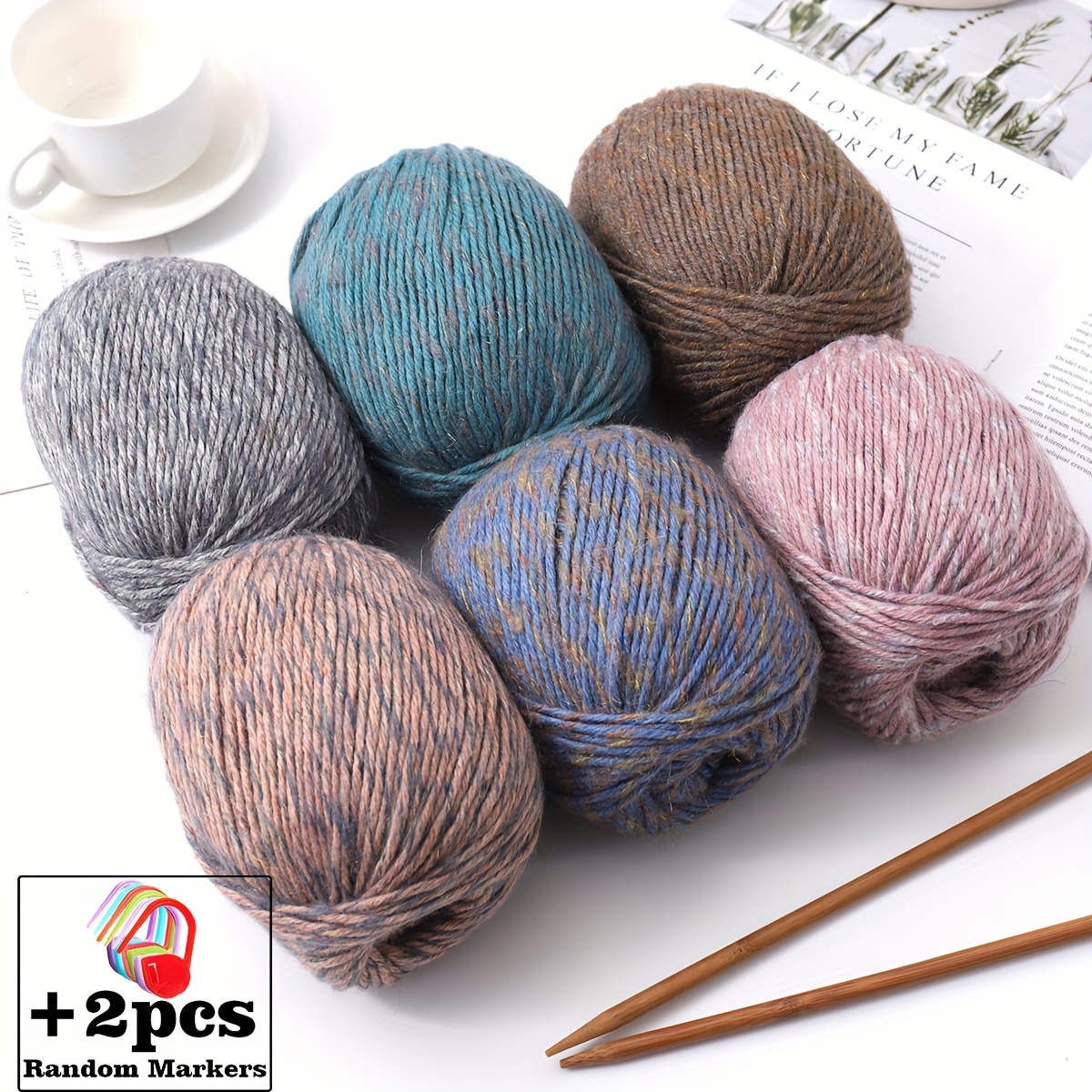  1Pc 100g 200M Crocheting Yarn for Hand Knitting Cotton Crochet  Yarn Cashmere Yarn to Knit DIY Line Handmke Threads (Color : 33)