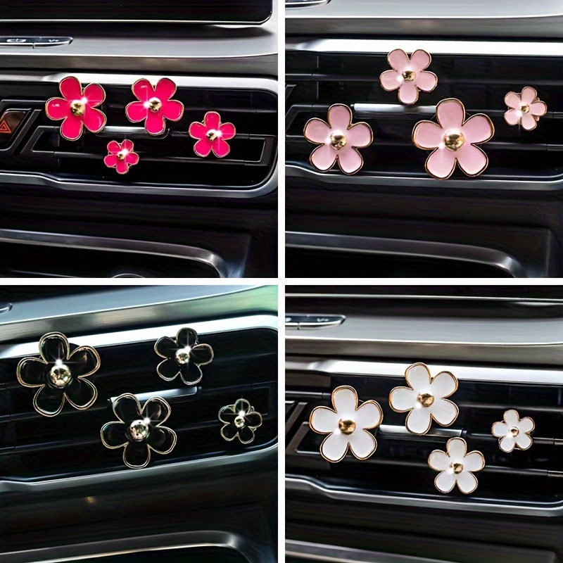 Daisy Flower Air Vent Clip Cute Car Accessories
