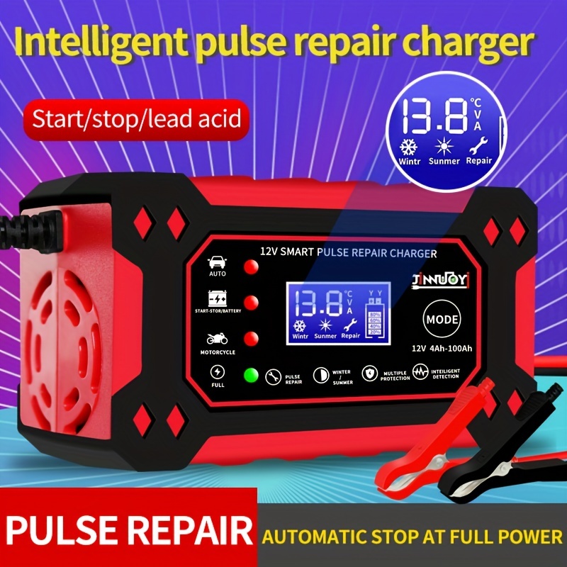 6a 12v Digital Car Battery Charger Fully Automatic Repair Charge Car  Motorcycle Suv Stea Battery Charger Car Accessories, High-quality &  Affordable