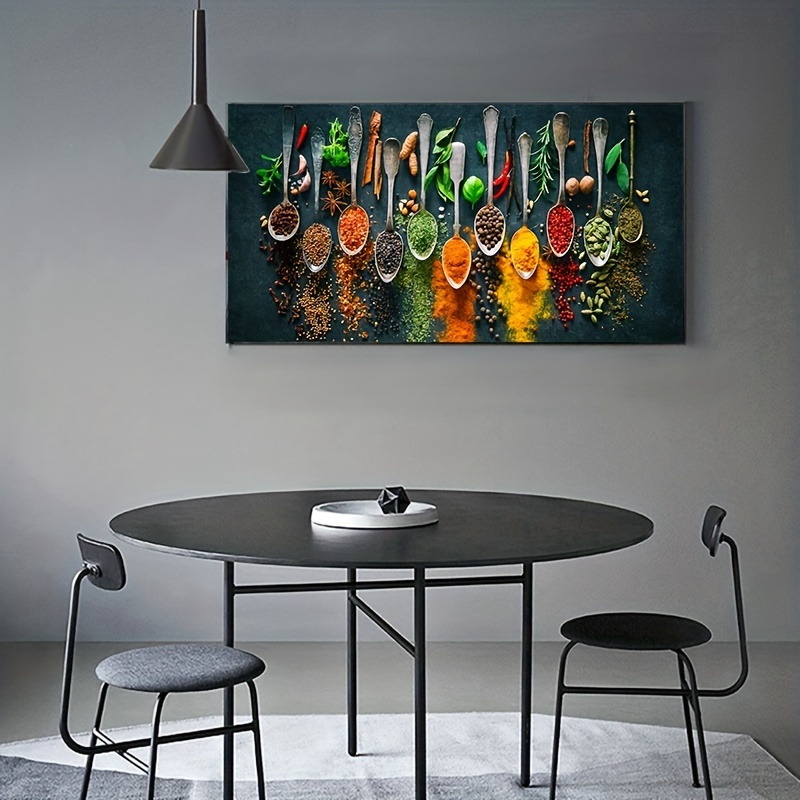 Canvas Poster Modern Art Kitchen Decorative Painting Herb - Temu