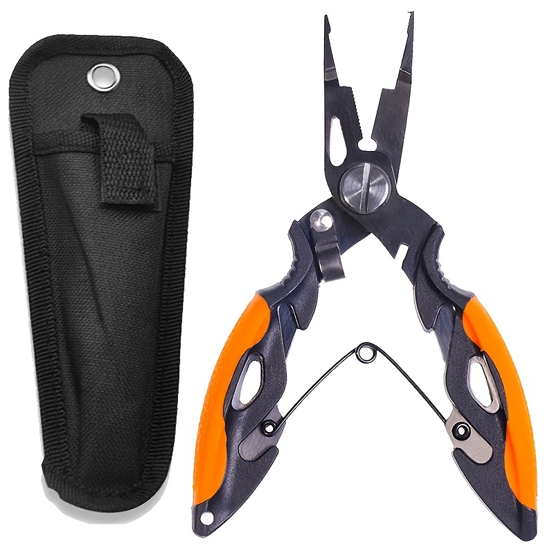 Quality Clipper Tool with Lanyard Plastic Handle Hook Removers Fishing  Pliers Stainless Steel Scissor Bait Line Cutter