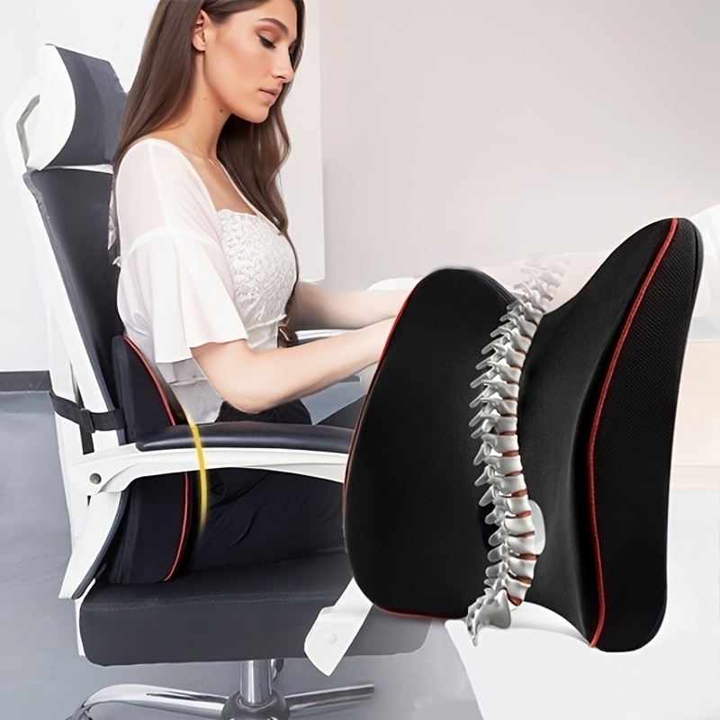 Lumbar Support Pillow For Office Chair And Car Seat - Temu