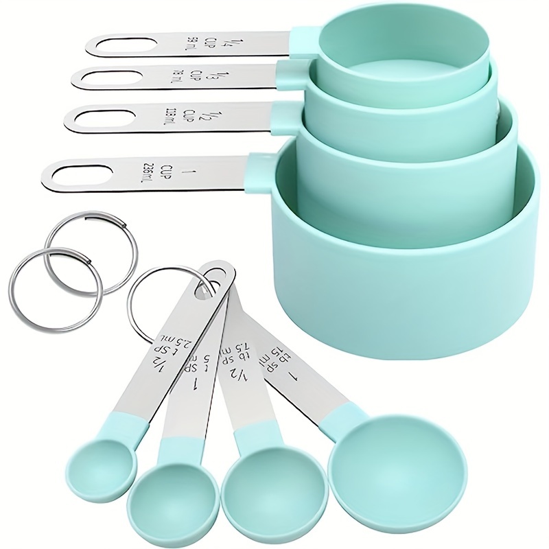 Measuring Cups And Measuring Spoons Set, Multifunctional Plasitc Measuring  Spoon With Stainless Steel Handle, Measuring Cup, Graduated Measuring Spoon  Set, Baking Tool For Cooking And Baking, Apartment Essentials, Back To  School Supplies 