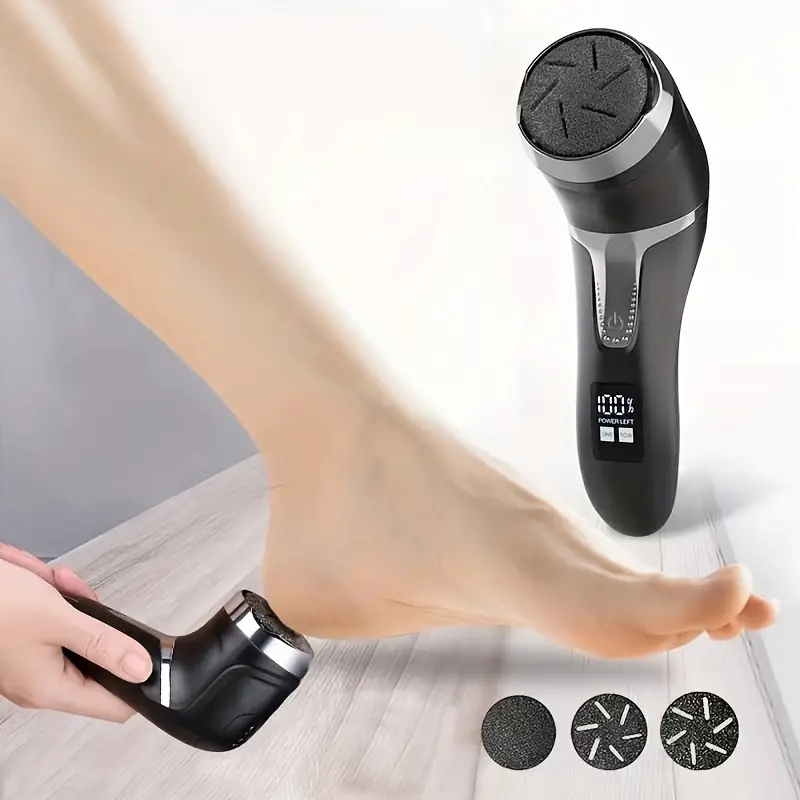 Electric Feet Callus Remover Kit: Rechargeable, Portable Pedicure