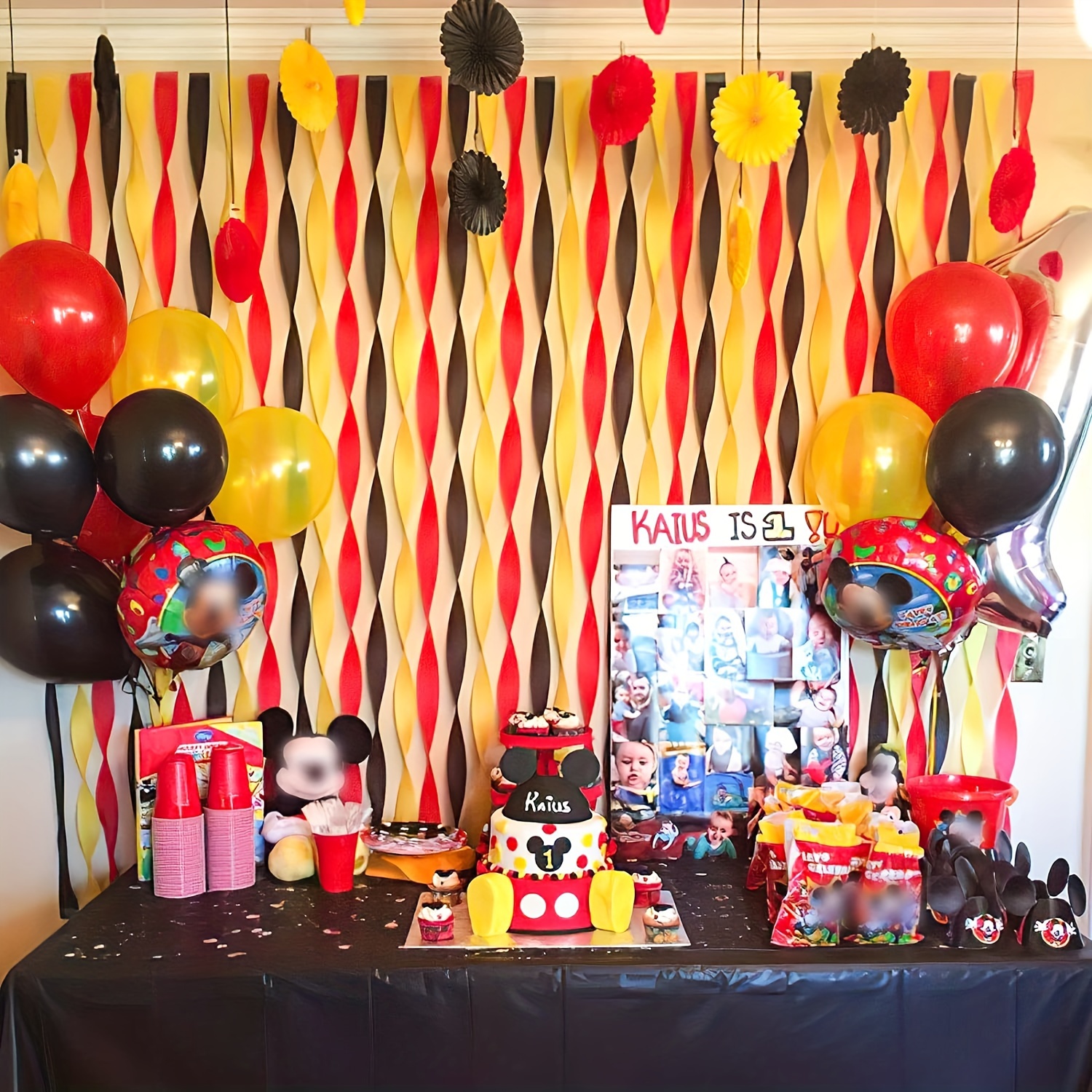 Mickey Mouse Birthday Decorations - Temu