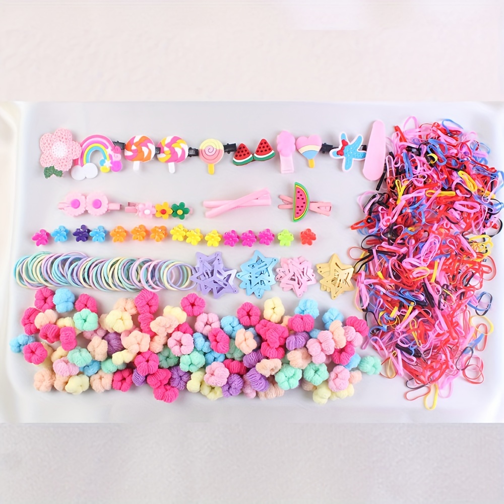 780 PCS Girls Hair Clip Hair Tie Set Colorful Ponytail Holders Rubber Bands  Toddler Kids Hair Accessories for Girls Gifts - China Hair Accessory and  Fashion Accessory price