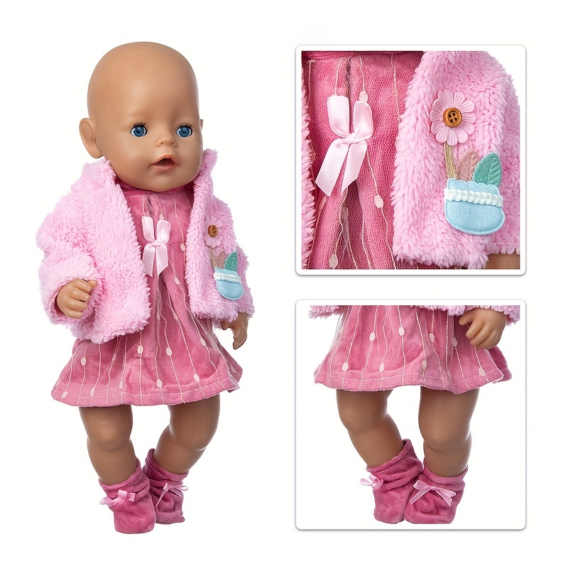 * Suit + Socks Doll Clothes Suitable For 43 Cm/ 17 Inches, Excluding Dolls Easter Gift