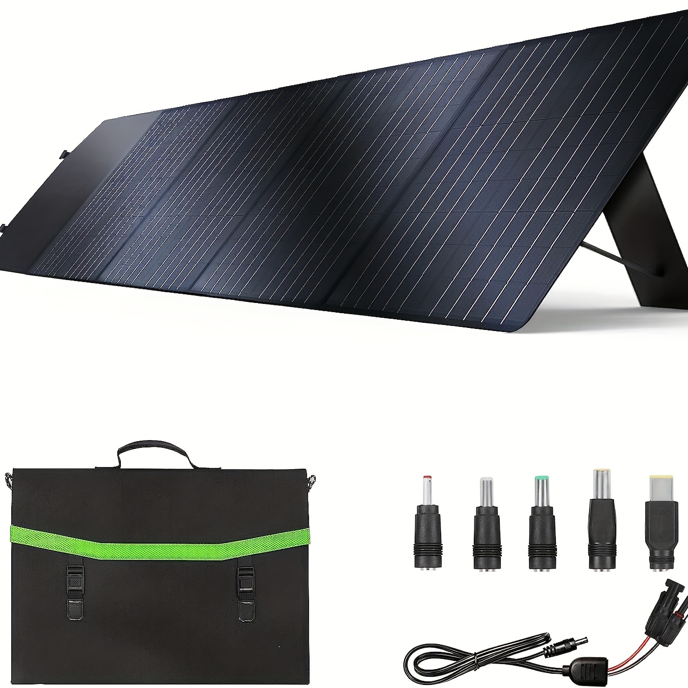 Panel Solar Portátil Flexible Soporte Ajustable Suministros - Temu
