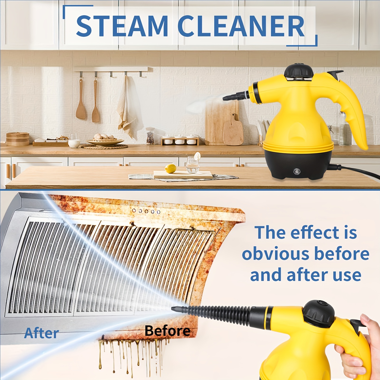 Portable High-Temperature Steam Cleaner for Kitchen & Range Hood