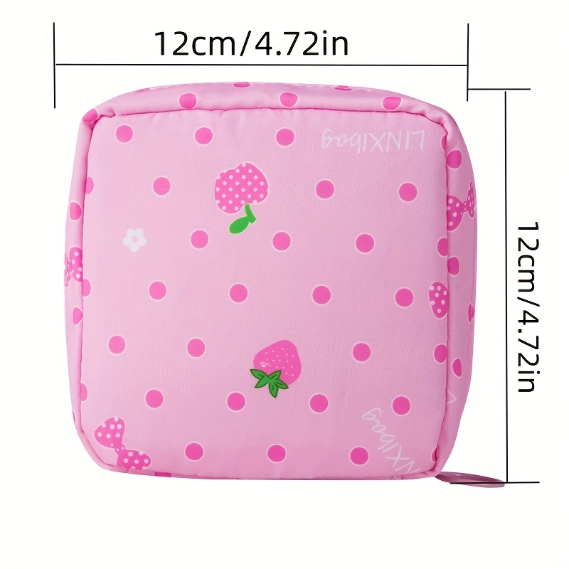 Sanitary Pad Storage Bag Feminine Product Pouch Tampon Holder Period Bag  for Teen Girls And Women 