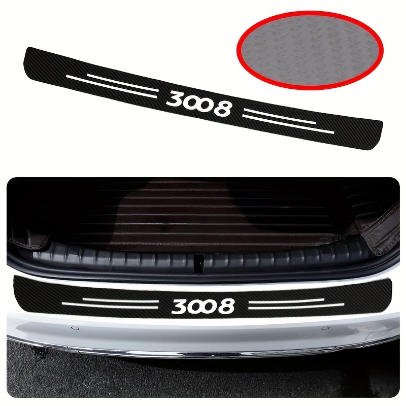 1pc Auto-Heckklappe Türschwelle Stoßstangen-Schutzplatte Schutzfolie Für  Peugeot 308 Logo Aufkleber Zubehör