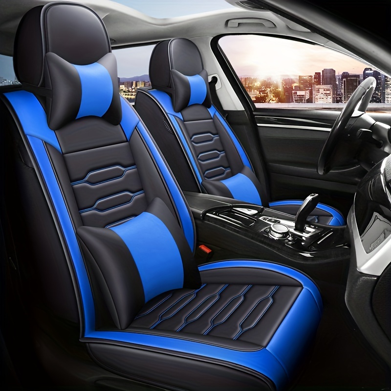 Upgrade Your Car's Interior With A Luxurious All-Inclusive Four Seasons  Universal Car Cushion PU Leather Car Seat Cover!