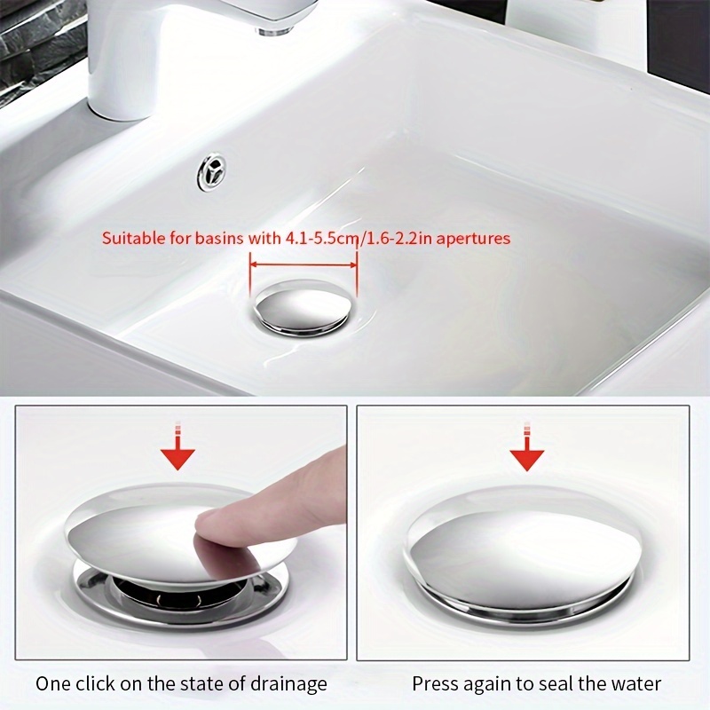 1pc Flower Detail Drain Stopper in 2023  Sink drain plug, Pop up sink drain,  Bathroom sink plug