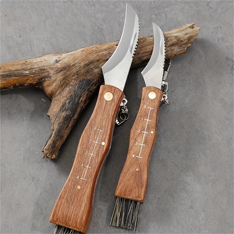 Rosewood Handle Curved Blade Carpet Knife Mushroom Knife Banana