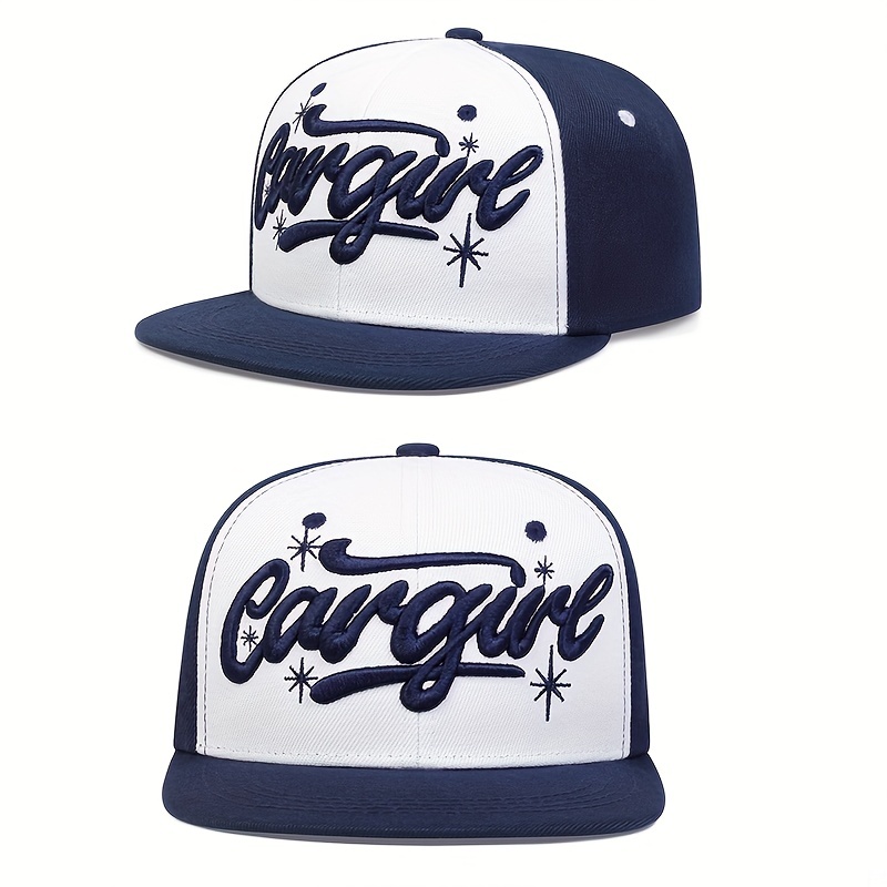 Men's Letter Flat Brim Hat