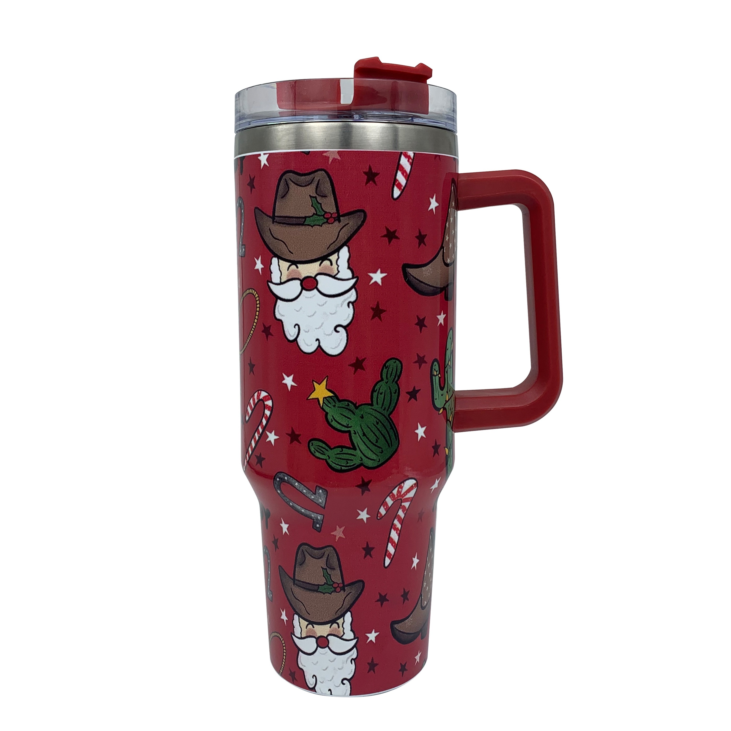 Reindeer Coffee Tumbler Insulated Metal Christmas Thermos Cup Hot Cold  Screw Lid - Bed Bath & Beyond - 36514337