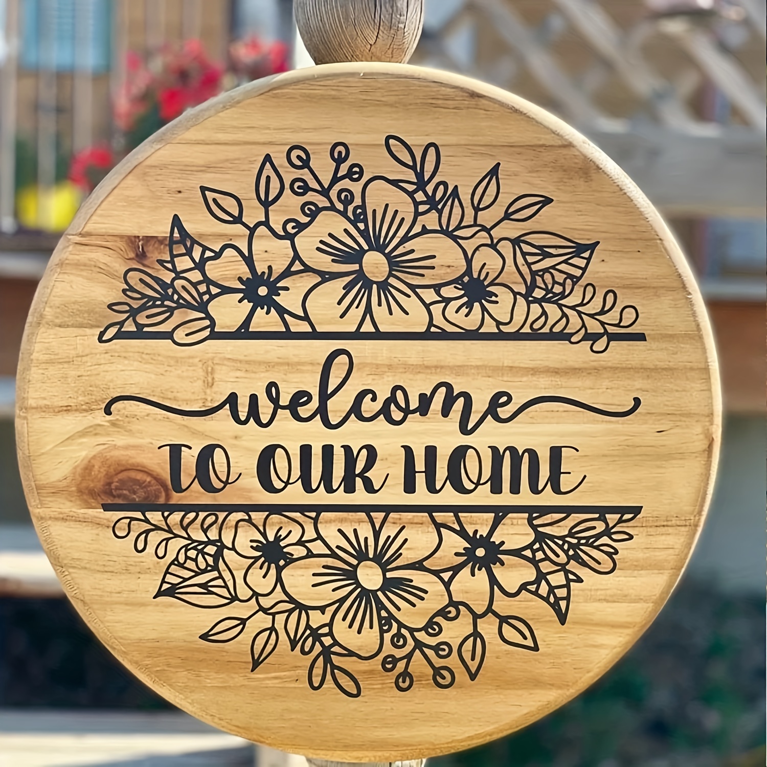 Welcome STENCIL Sign Paint Furniture Wall Cardmaking Reusable Crafts Art  QU43
