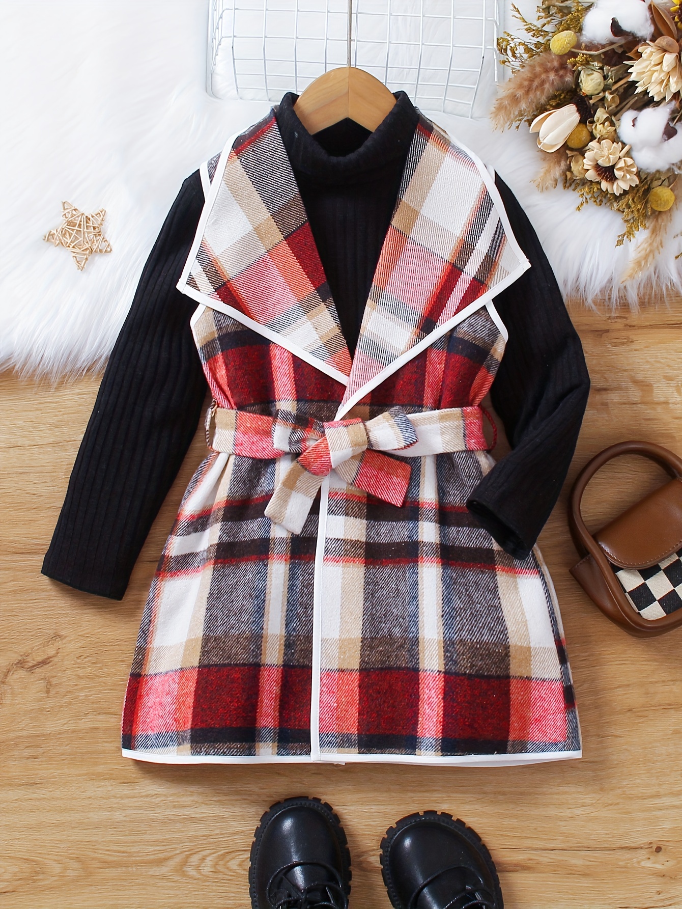 Comprar Chaleco tejido a rayas Vintage para mujer, suéter de cuello redondo  de Color contrastante, chaleco exterior sin mangas