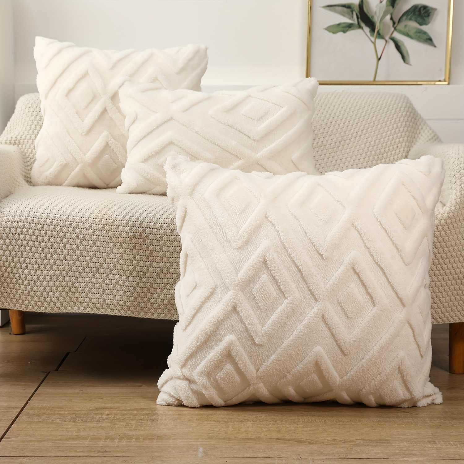 White Pillows For Couch - Temu