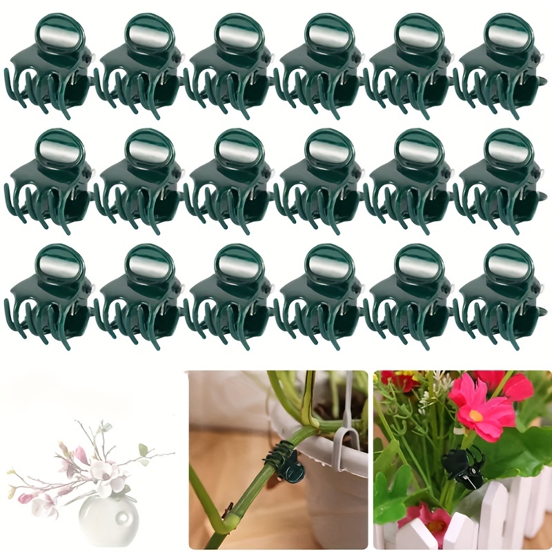 

20pcs/50pcs, Plastic Plant Support Clips Orchid Stem Clip For Vine Support Vegetables Flower Tied Bundle Branch Clamping Garden Tool