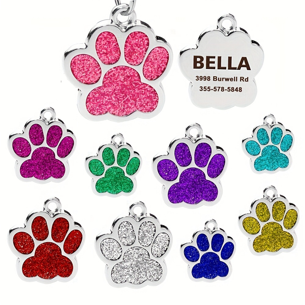 Animali domestici accessori per cani medaglia per cani con targhetta per  incisione per cani targhette identificative anti-smarrimento per gatti  targhette personalizzate per collare per cuccioli