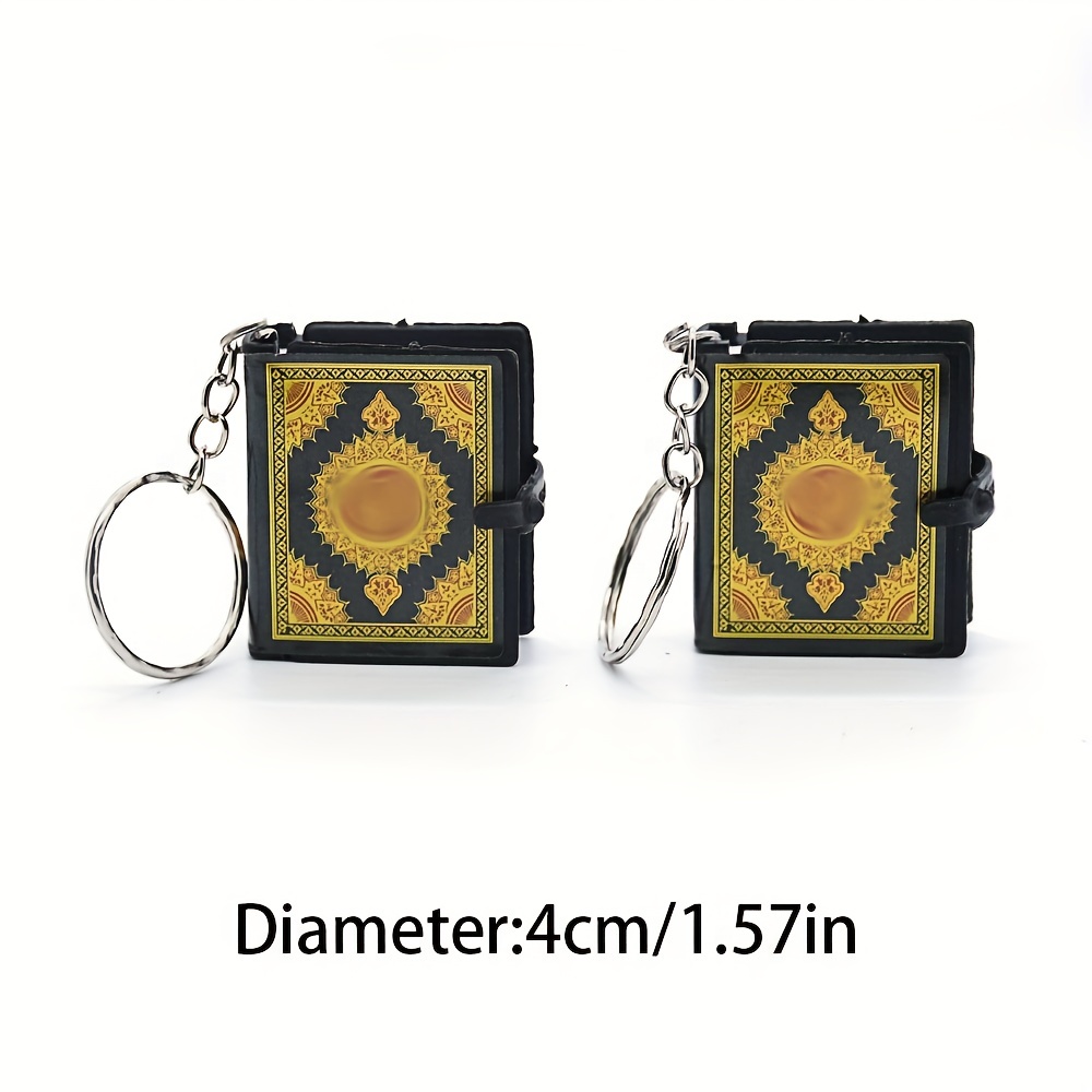 Mini Antique Book Key Chain Pendant