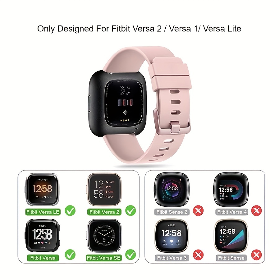 Para Fitbit Versa 2 / Fitbit Versa / Fitbit Versa Lite Correa de reloj de  silicona de color