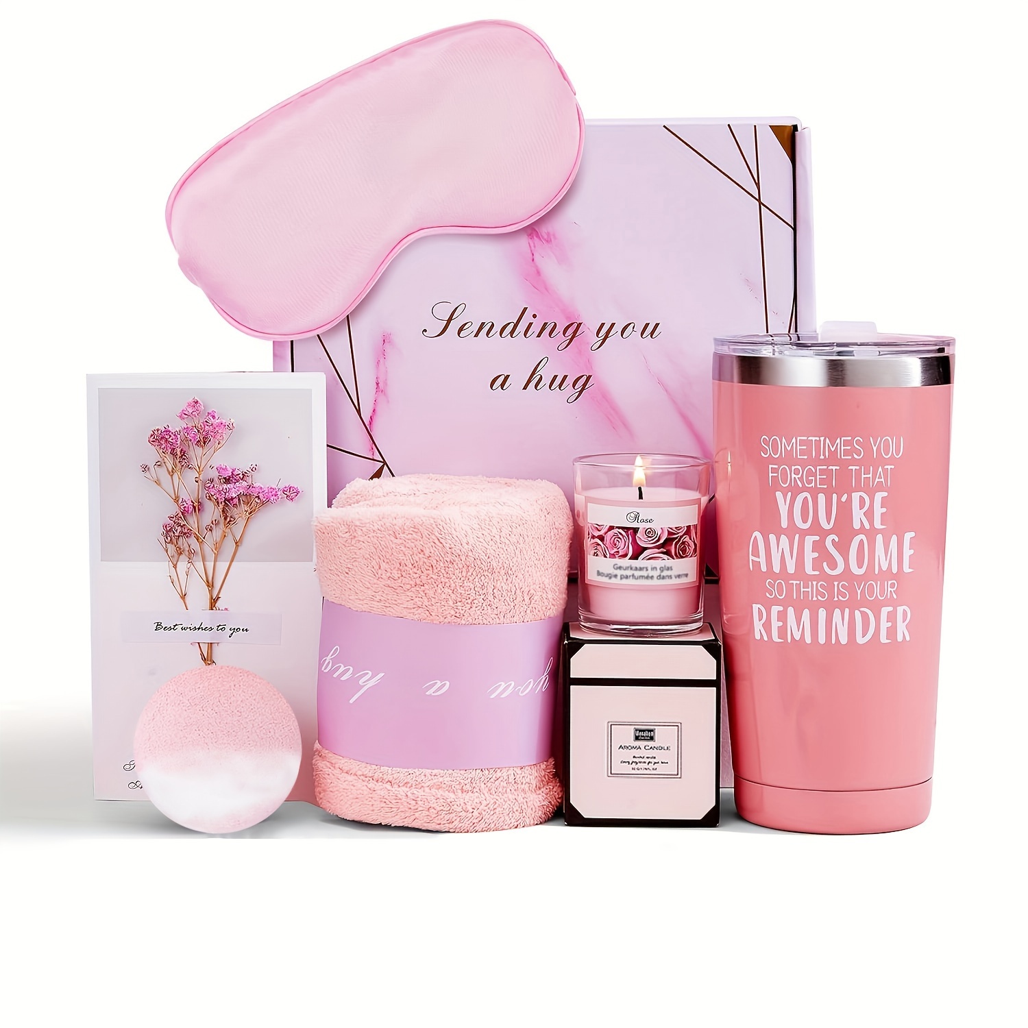 Christmas Gifts,birthday Gifts For Women,happy Bath Set Relaxing Spa Gift  Baskets Ideas Her, Mom, Sister, Female Friends, Coworker, Wife, Girlfriend,  Daughter, Unique Women Who Have Everything - Temu