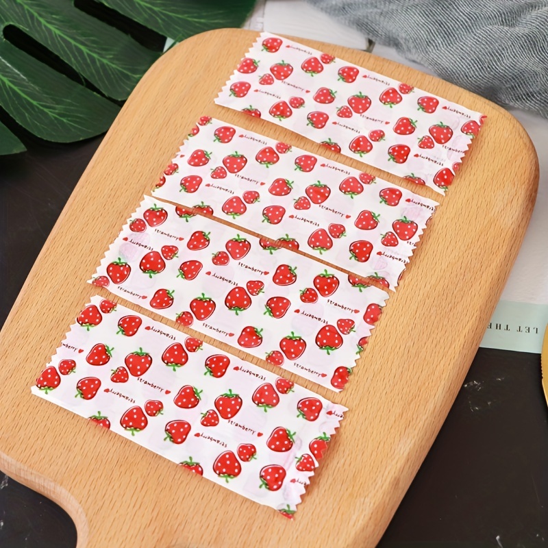 Nougat Candy Wrapping Paper, Packaging Strawberries